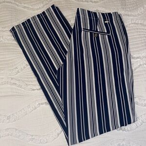 Tommy Hilfiger — striped dress pants. navy and white